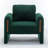 35" Wide Modern Bouclé Upholstered Armchair With Track Arms And Enclosed Base(Set Of 2)-118758675
