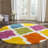 Ivory Performance Geometric Rug-525938203