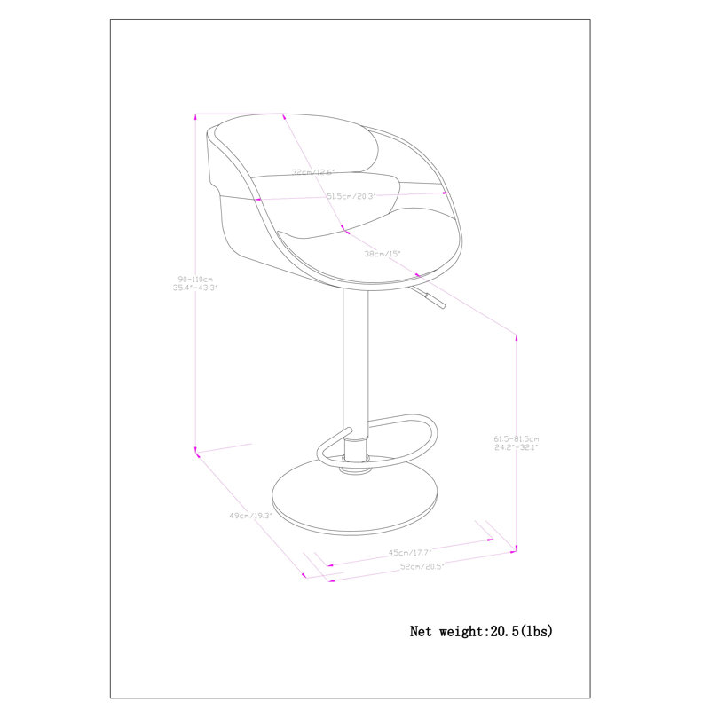 Tabouret de bar Archer