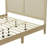 Solid Wood Platform Bed With Rattan-1570611928