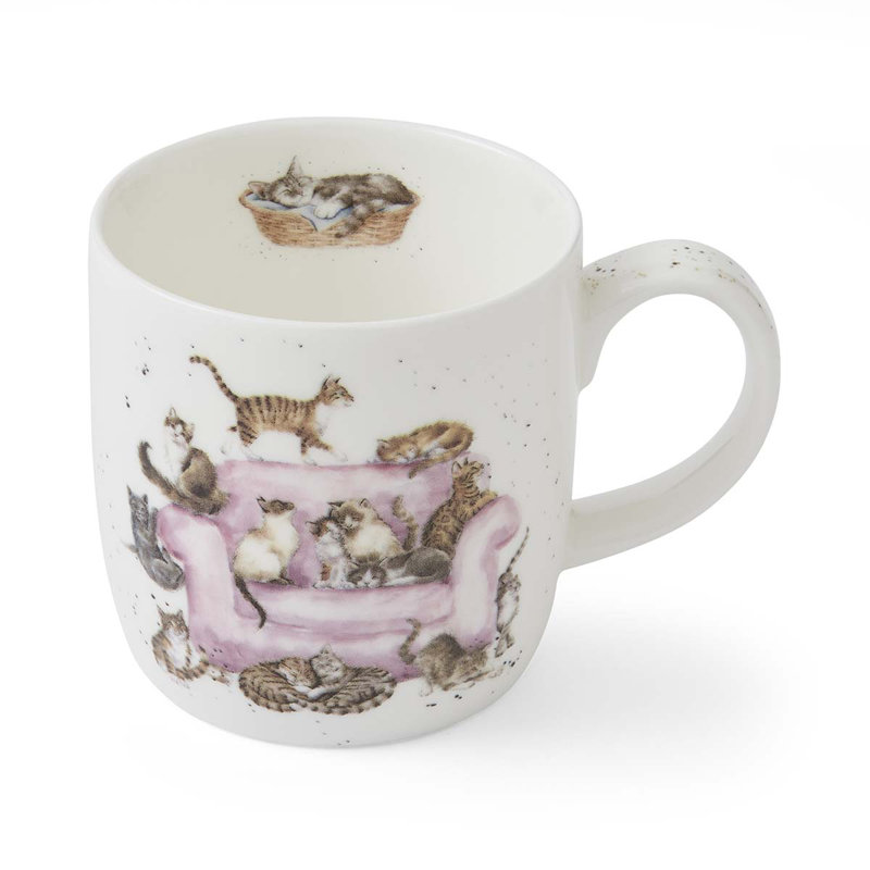 Tasse Cattitude (chats), 11 oz