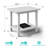 5-piece Hdpe Plastic Adirondack Chair Set With Side Table & Ottomans – All-weather Outdoor Patio Conversation Set-301960499