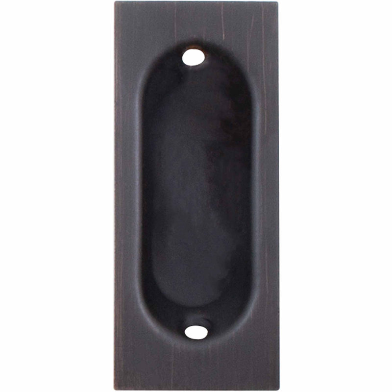 Satin Nickel Rectangular Flush Door Pull Handle