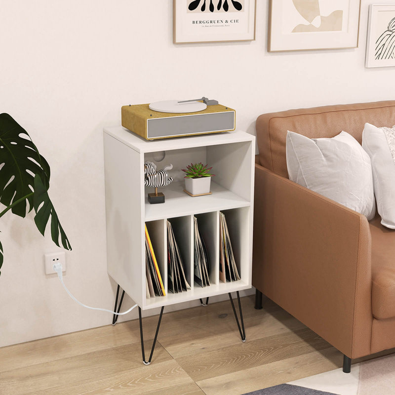 Table de chevet blanche Elzey