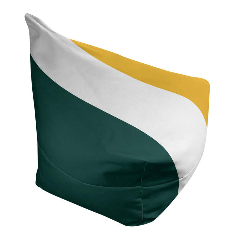Sac de pois classique, H 42 po x l 38 po x P 31 po, Vert Kelly / or / blanc