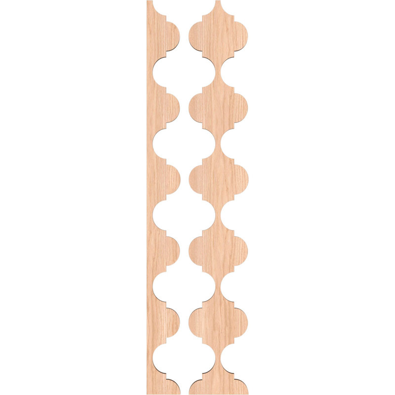 Marrakesh 47" Hickory Wood Decorative Slat Wall Panel Kit