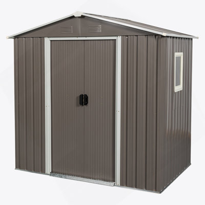 6Ft X 5Ft Outdoor Metal Storage Shed With Window
