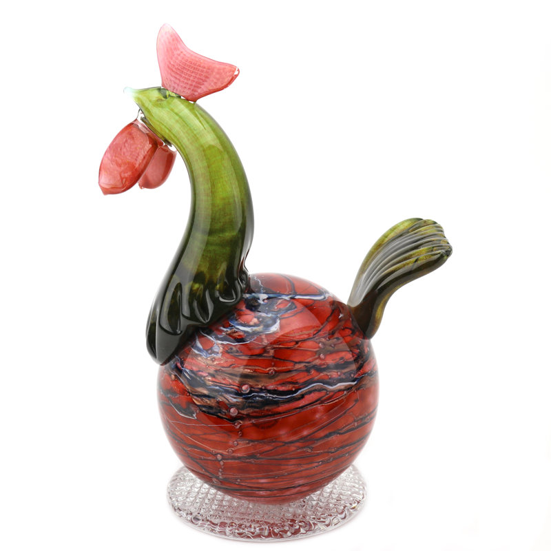 French Art Glass Hen