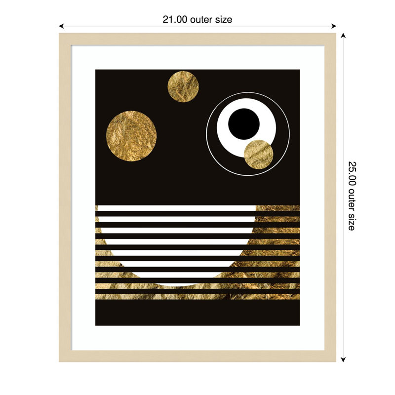 «Spacey II» par Regina Morre, reproduction d'art encadrée sur bois, H 25 po x l 21 po