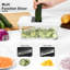 Manivelle rotative à râpe à fromage - Trancheuse à légumes avec 3 pales en acier inoxydable, déchiqueteuse à fromage pour fruits et légumes