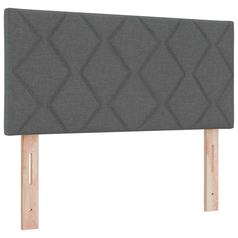 European Single (90 x 200 cm) Headboard, Dark Grey