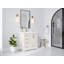 Boston 36 po X P 22 po Meuble-lavabo central en albâtre Quartz-109326804
