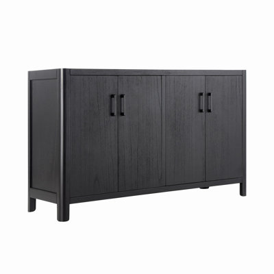 Lysiane 59" Reeded 4-Door Sideboard With Adjustable Shelf