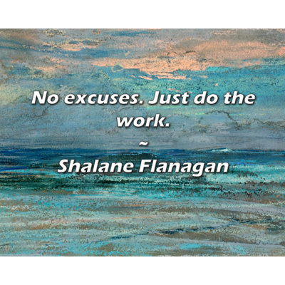 Shalane Flanagan Quote: No excuses. Just do the work.