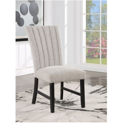 Chaise d'appoint rembourrée à dossier gris