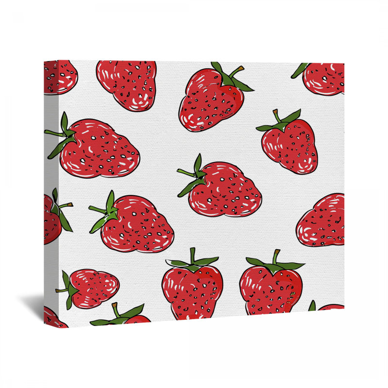 Décoration murale Strawberries, H 32 po x l 32 po
