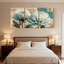 Plantes et fleurs, ensemble de 3 impressions sur toile-1084913692
