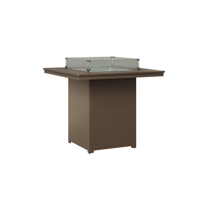 Table de bar berlinois Berlin Gardens, Bronze martelé avec base en argile, H 39 po x l 47 po x P 47 po