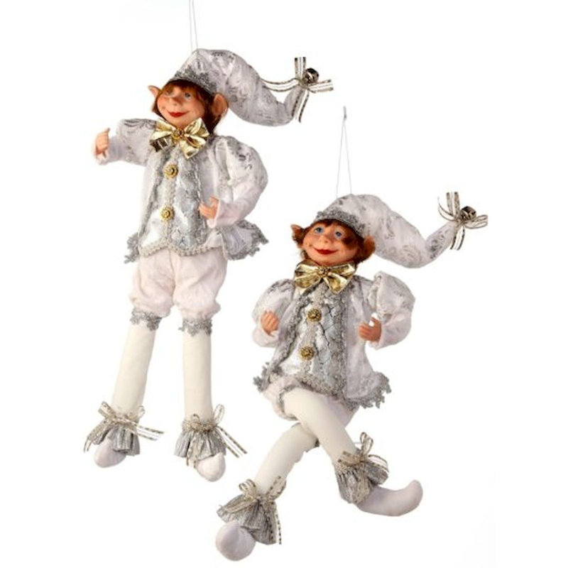 Ensemble de décoration elfes en tissu 2 pièces