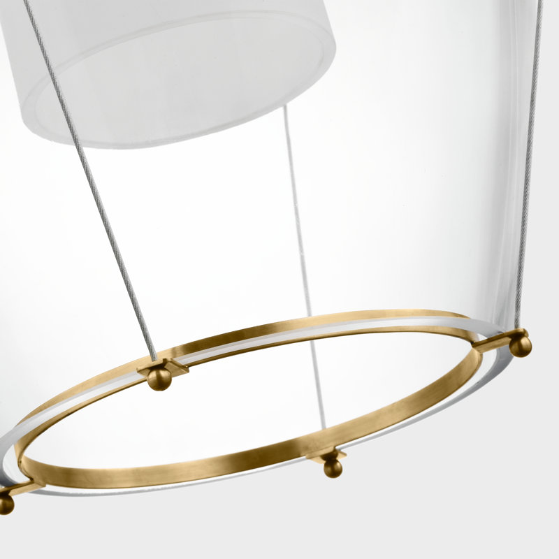 Ovalle 1 - Light Pendant, Antique Brass