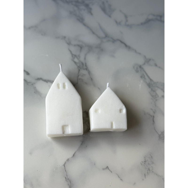 Elegant White Candle Set (2 Pieces), 2.4 x 2.0 x 2.4 inches | 100% Soy Wax for Clean Burning | Perfect for Home Décor, Relaxation & Aromatherapy | Ideal Gift for Any Occasion