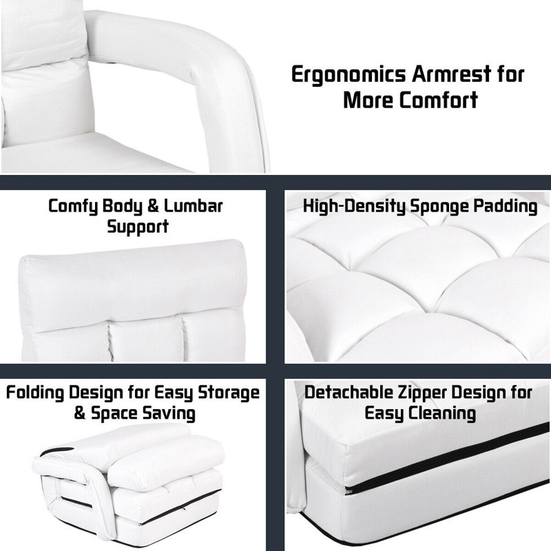 Turgay Padded Accent Chairs, White
