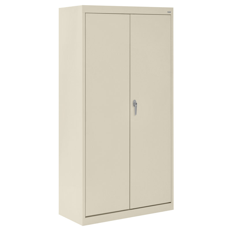 Armoire de rangement simple en acier de calibre 20 (H 66 po x l 30 po x P 18 po), Mastic