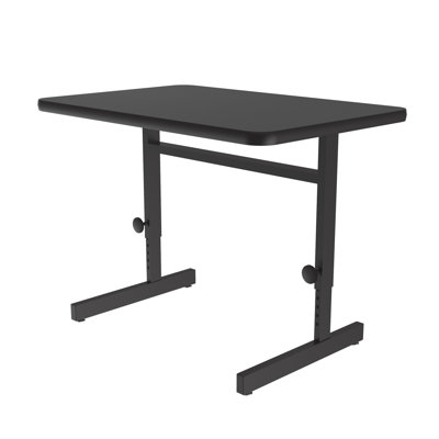 Rectangle 2 Person Height Adjustable 36'' L Modular Computer Table