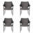 Outdoor Resin Chair, 52637.00MBRN KD MP4