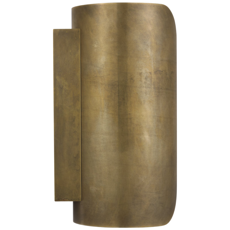 Anne-Marie Barton Armise 18" Sconce with Alabaster, 14" H x 7" W x 7.75" D, Mottled Brass
