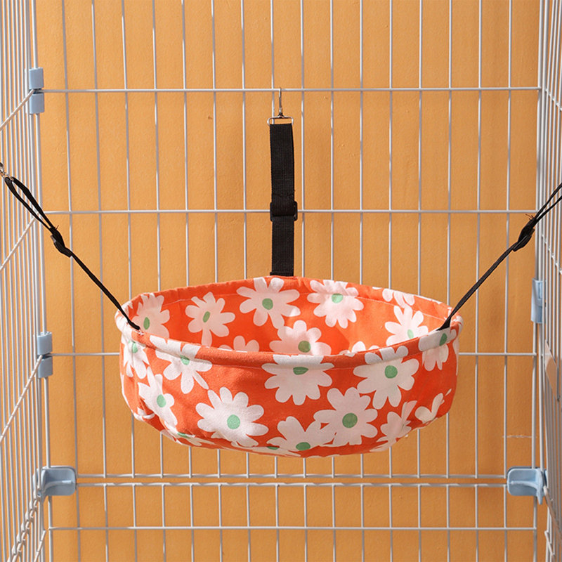 Balançoire ronde pour hamac rond 13,8 x 13,8 po pour cage de cage, orange