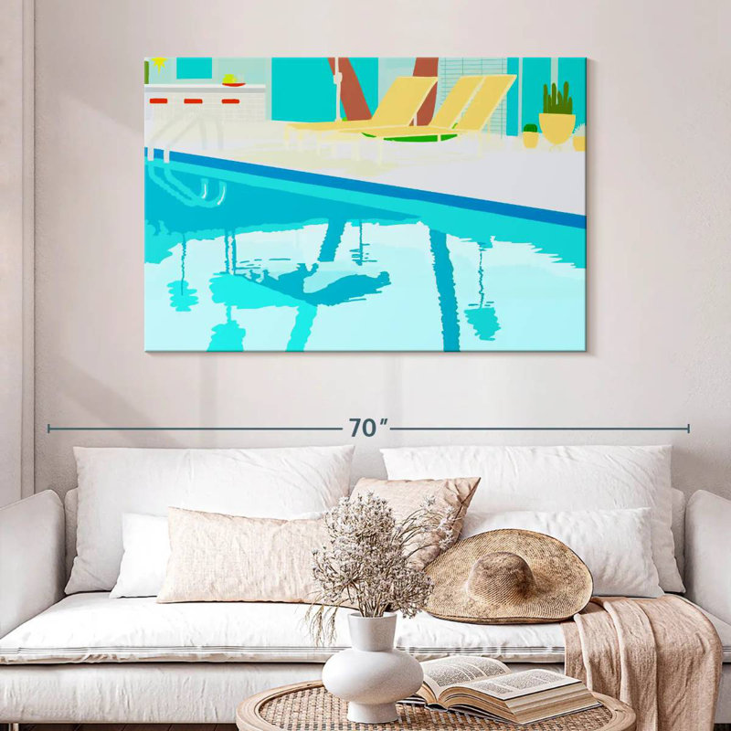 Lilie Poolside, 32" H x 48" W