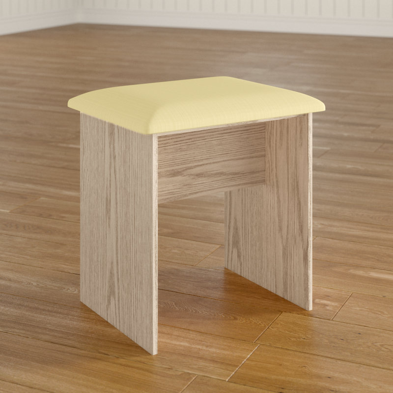 Fully Assembled Lyndale Dressing Table Stool, Bordeaux Oak