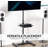 VIVO Clamp-on 14" x 10" Utility Shelf Pole Mount with Storage Drawer