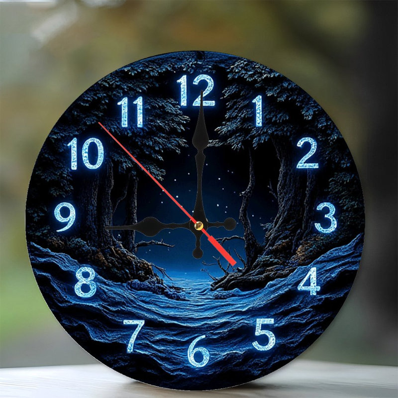 Horloge murale nuit