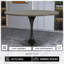 Table de salle à manger ronde 48 po avec plateau en panneau de fibres à densité moyenne Houndton et 2 pi.-1864501595