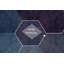 Papier peint amovible à motif géométrique hexagonal foncé de conception minimaliste scandinave-1963044083