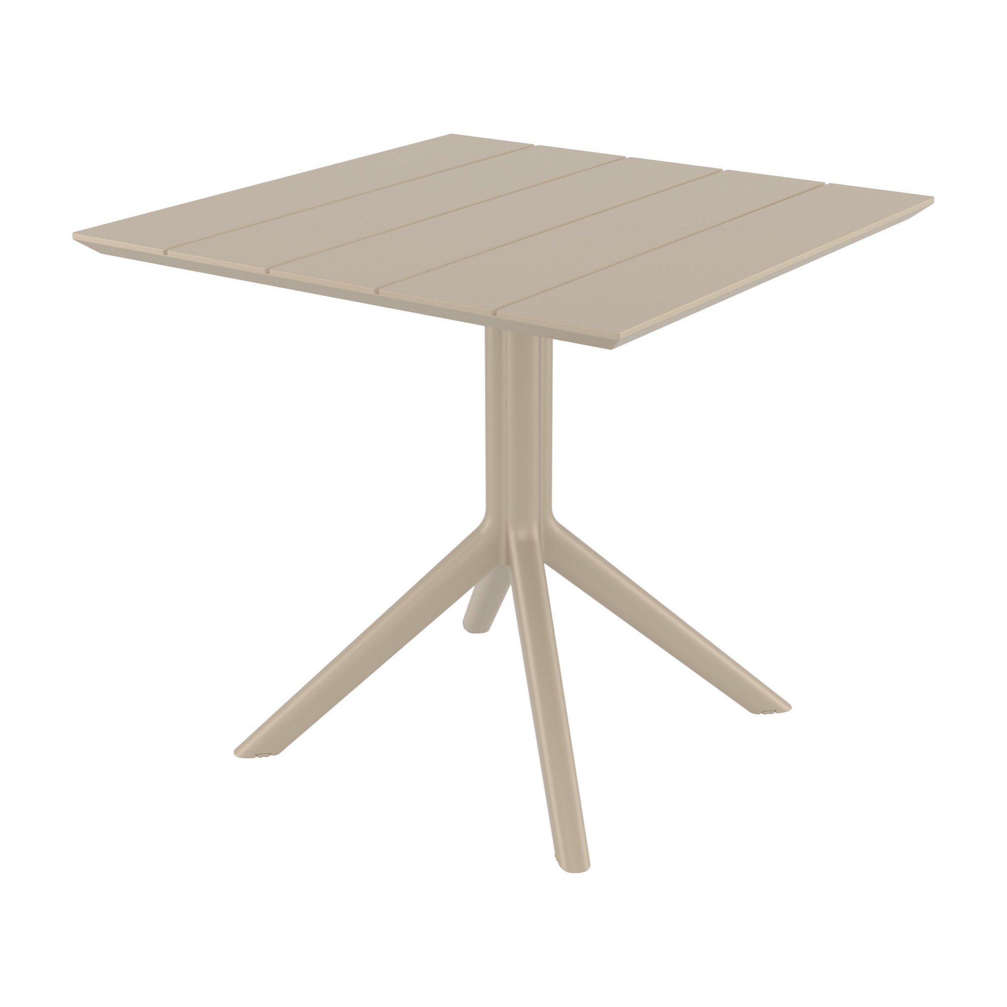 Paris Square Dining Table, Taupe, 29" H x 31.5" W x 31.5" D