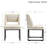 Markque 18.3" H Linen Upholstered Sled Base Side Chair with Metal Frame-1421869100