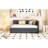Twin Size Daybed With Upholstered Trundle, Linen Ornament, Strong Bed Quality, No Box Spring, Gray Attribute Spring Required Upholstery, Practical Frame-176502337