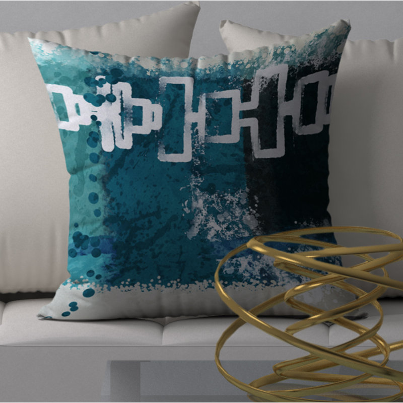Housse de coussin carrée/insert, 18 po x 18 po