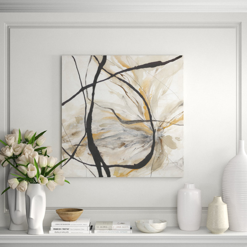 The Warmth Of Summer Print by Barclay Butera, 24" H x 24" W x 1.5" D, Hand Embellishment Glaze