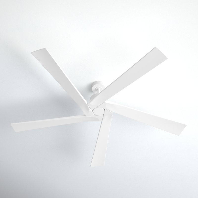 Aspen, Matte White with Matte White Blades, 70" Wide