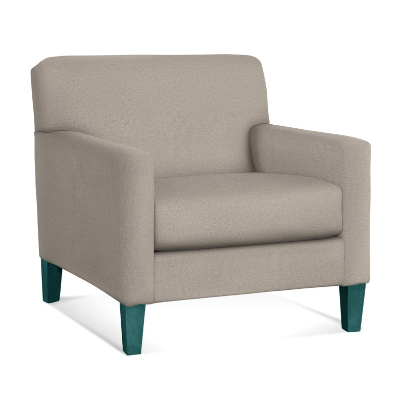 Tampa Armchair, Beige Performance Fabric; 0851-73, Havana