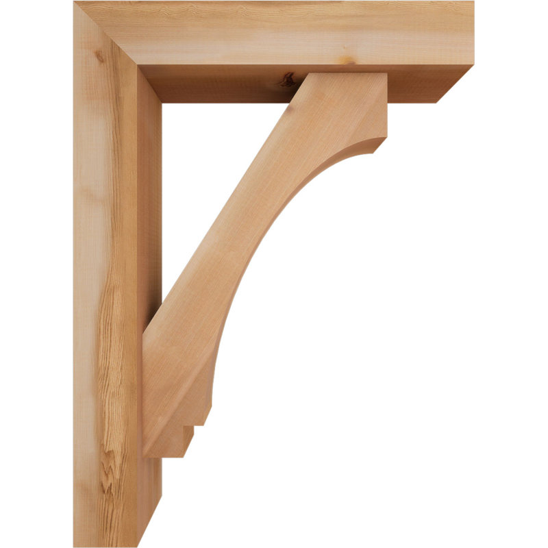 Support de bloc impérial avec entretoise décalée, 30 x 22, Cèdre rouge occidental de l 5 1/2 po (lisse)