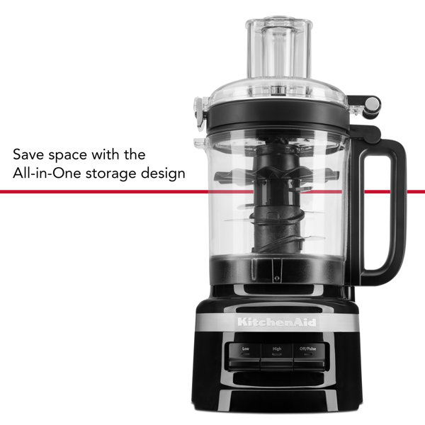 KitchenAid 13 Cups 500-Watt Black Matte Food Processor in the Food  Processors department at