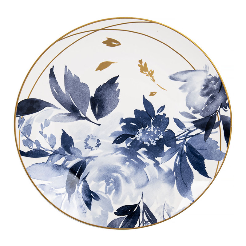 Assiettes à dessert fines en porcelaine fine 7,5 po