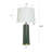 Winget - Ceramic Table Lamp - Green - White Shade