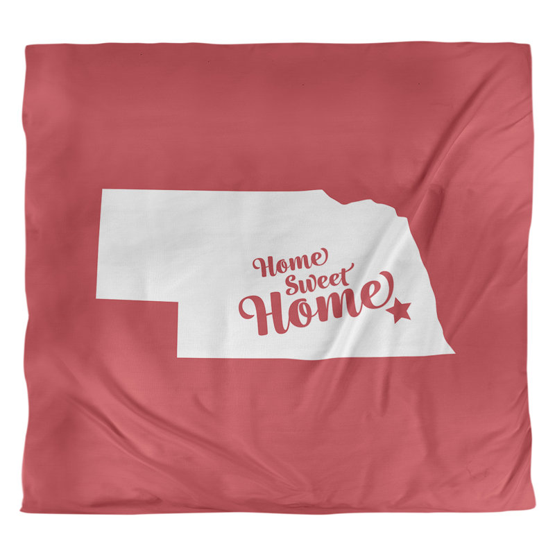 Housse de couette lincoln doux, Housse de couette pour très grand lit, Rouge, Microfibre