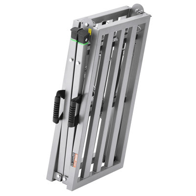 Work Platform, 4 Gear Adjustable Height, Folding Alloy Steel Step Ladder, Portable Scaffolding Platform, 800 lb Load Capacity, Non-Slip Rubber Feet, Drywall Painting Stool, Cleaning & Washing